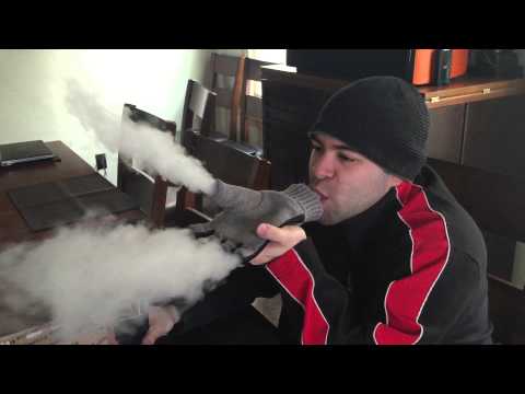 Vaping into glove