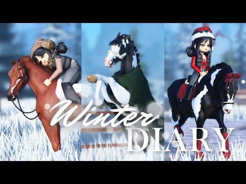 A Winter Diary: Equestrian Vlog ❄️ New Horse, Progress & More! II Strideway Roleplay Roblox