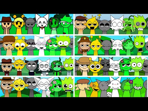 Incredibox - Sprunki but LOVE COUPLES ALL together in Different Mods | PART 3