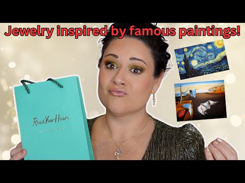 Stunning Moissanite Jewelry Inspired By Famous Paintings! Unbox & Try On!