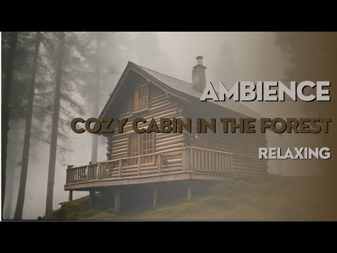 Cozy Cabin in the Misty Mountains 🌲 | Relaxing Ambience with Soothing Piano Music 🎶