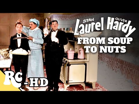 From Soup to Nuts (1928) | Stan Laurel | Oliver Hardy | Classic Movie Restored In HD