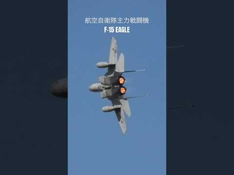 航空自衛隊の主力戦闘機 F-15 イーグル / JASDF main fighter jet F-15 EAGLE #shorts #aviation #自衛隊