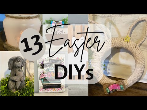 13 Favorite Easter Decor DIYs | Thrifted Flips | Dollar Tree DIYs