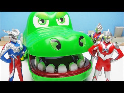 Ultraman Zero Tiga  Super Itaiwani Bite Dokkiri Action Game  BANDAI & CCP