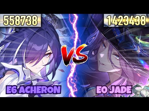 E6S1 Acheron vs E0S1 Jade Apocalyptic Shadow Showcase Comparison | Honkai Star Rail 2.7