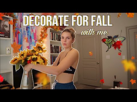 decorate for fall with me but its not aesthetic and its lowkey a sh*tshow