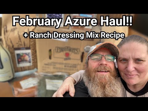 February's AWESOME Azure Standard Haul + Ranch Dressing Mix Recipe To Die For!