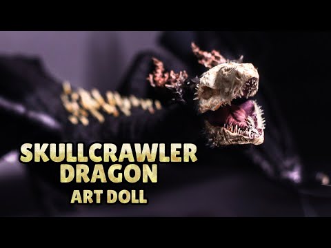 Making a SkullCrawler Dragon! Art Doll DIY