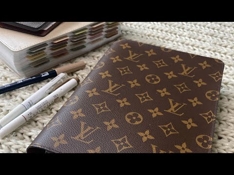 LV Desk Agenda | Flip through | LV Monogram planner| Half-page Planner