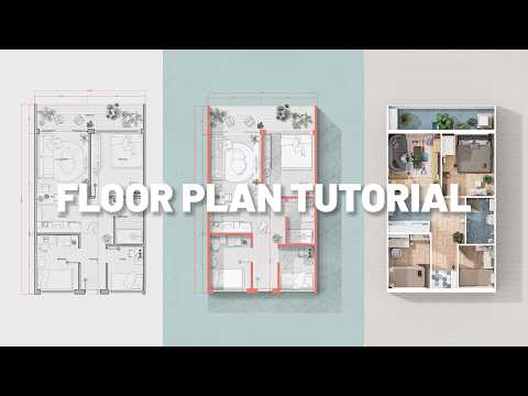 How to create a floor plan in 3 different styles!