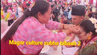 Magar culture sibha bibah / part 2/ Sovit Aruna Wedding / tika tali/ jeet salami