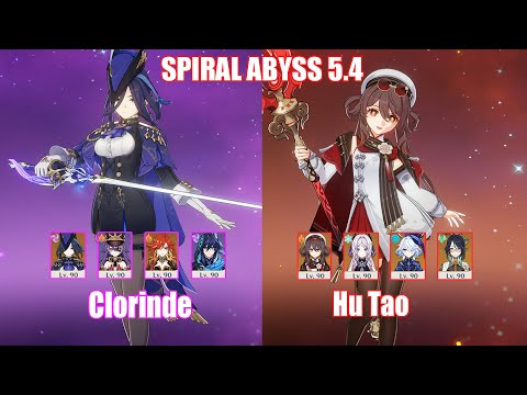 C0 Clorinde & C0 Hu Tao | Spiral Abyss 5.4 | Genshin Impact