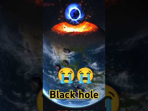 what if black hole hit earth ??  #shorts #earth #solarsmash #space #universe