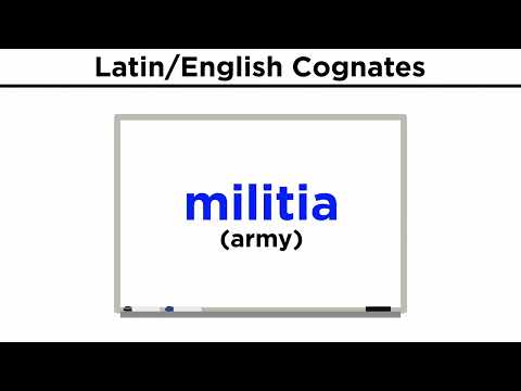 Latin and English: Cognates