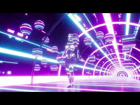 [4K] Futuristic Woman Marching Through Light Tunnel - Awesome Visuals