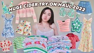 HUGE CIDER CLOTHING HAUL SUMMER 2022 (20+ items w/ DISCOUNT CODE) | *honest review*