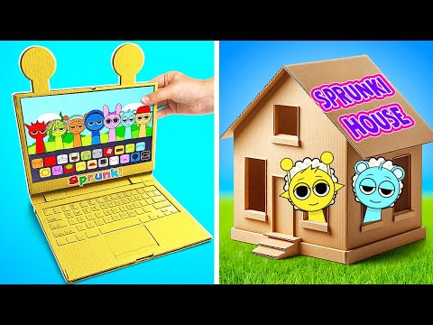 Cardboard Sprunki House! 🏠 *New Sprunki Cardboard Ideas*