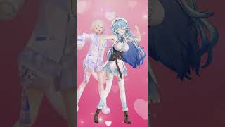 【MMD:ホロライブ】雪花ラミィ＆轟はじめ①💗《ラミィズバリバリワークアウト》#shorts  #mmd #おすすめにのりたい #ホロライブ