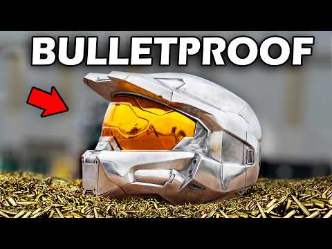 Making a BULLETPROOF Master Chief Helmet (STEEL)