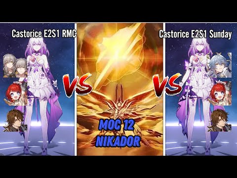 Castorice E2S1 Vs MOC 12 Nikador | Sunday Vs RMC!!! Support comparison | Builds in the end of video!