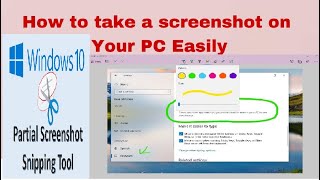 How to Take a Windows 10 Screenshot without a Keyboard |snip & sketch tool for screenshot sniping