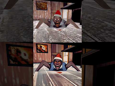 Original Granny Christmas Underbed Jumpscares vs Anime Granny Christmas Underbed Jumpscares #granny