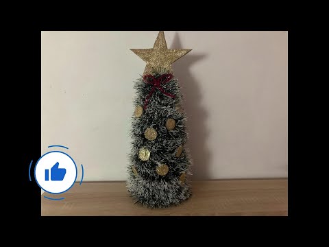 IDEAS CON BOTELLAS / ARBOL DE NAVIDAD CON BOTELLAS DE VINO