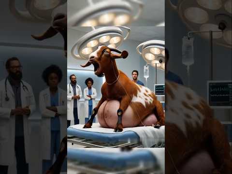 Doctors rescued a pregnant goat #shorts #humanity #youtubeshorts #treatment #rescueanimals #animals