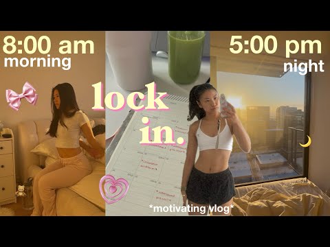 pov: you need motivation *lock in* 🎀 aesthetic study vlog, gym, productive morning routine