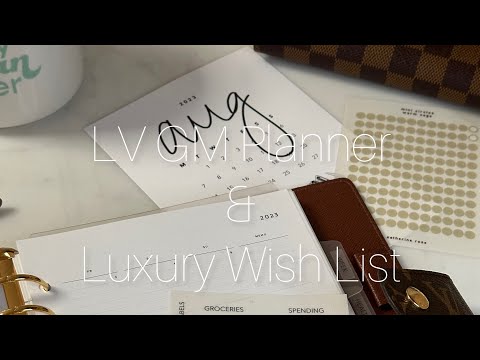 LV Planner flip through | Luxury Wish List | 8Lotus & The Planner Spot inserts #Lv #lvplanner