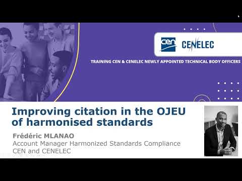 Improving citation in the OJEU of harmonised standards - TBO 2023