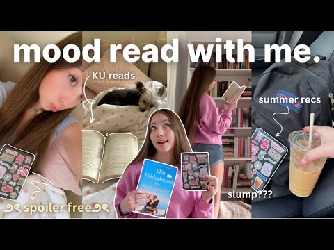 mood read with me 🦋📖 (spoiler free reading vlog) & getting out of a reading slump!