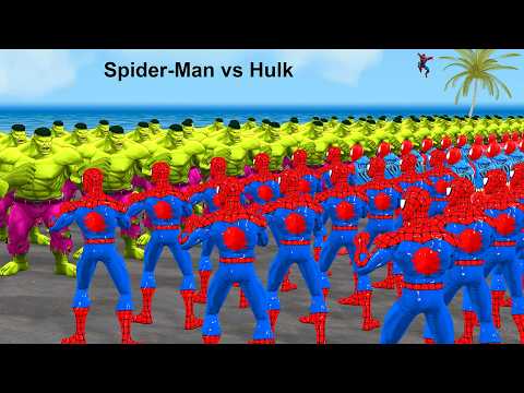 Siêu nhân nhện🔴Spider Man family attacked by Black Spider vs Joker vs Venom 3 family vs Hulk family