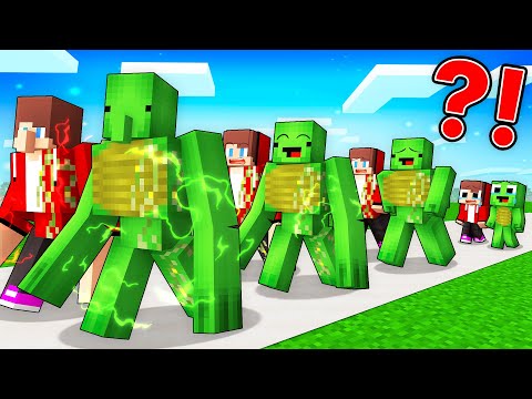 Mikey and JJ Golem Life Cycle in Minecraft (Maizen)