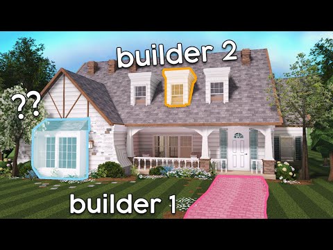 Can 9 BUILDERS Make a Bloxburg House Without Communicating?