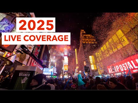 LIVE: New York Times Square New Years 2025 (R$E)