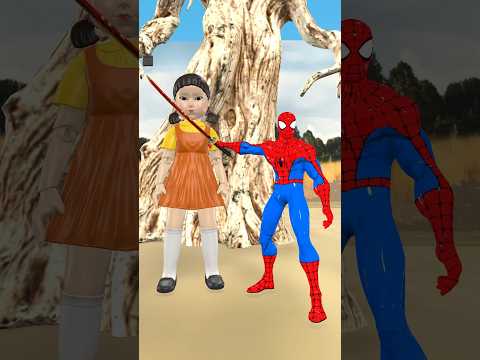 Siêu nhân nhện🕷️Spider-Man vs Squid game #spiderman #squidgame #spider #marvel #gta