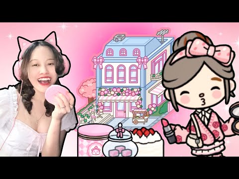 Toko Kue Serba Pink! Gemoy Banget! [Toca Boca Indonesia]