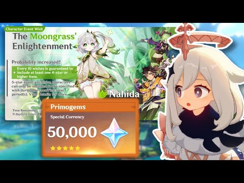 What Can 50,000 PRIMOGEMS Get You On Nahida's Banner? (Genshin Impact)