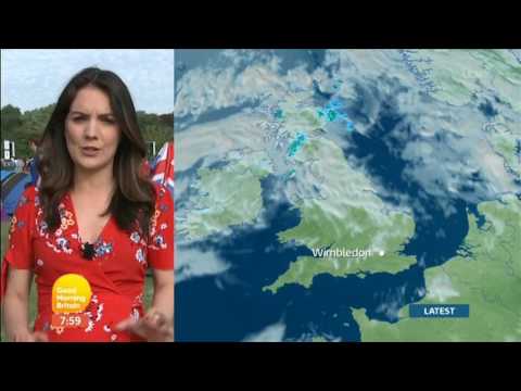 Laura Tobin GMB Weather Wimbledon Tents 2017 07 07