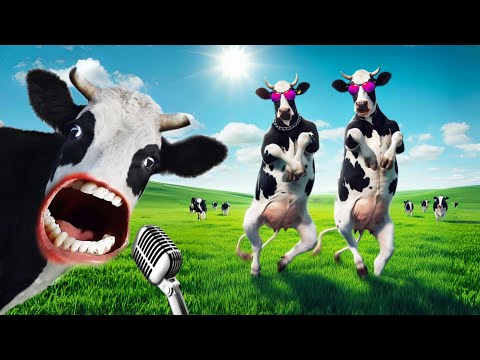 FUNNY COW DANCE 28│Cow Song & Cow Videos 2024 | Cow dance mix | funny dancing cow | gay | amba | moo