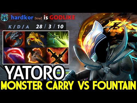 YATORO [Phantom Assassin] Monster Carry VS Fountain No Mercy 28 Kills Dota 2