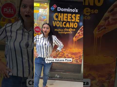 Domino’s New Pizza Cheese Volcano 🌋🍕#Ad #Shorts #dominos