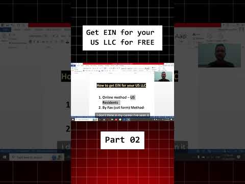 How to get EIN for your US LLC in 2025 for FREE | Step by Step | Part 02