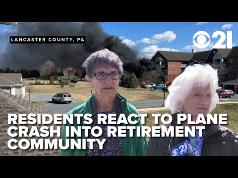 Retirement community residents recall as crews flooded scene after plane crash