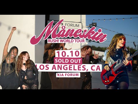 HOT ITALIANS ON TOUR (Maneskin RUSH tour concert vlog)