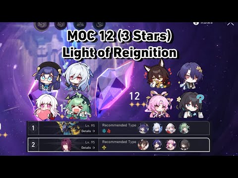 [HSR] MOC 12 (3 Stars) 9 Turns Scuffed | Memory of Chaos Light of Reignition | Honkai Star Rail 1.6