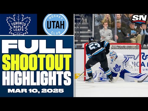 Toronto Maple Leafs at Utah Hockey Club | FULL Shootout Highlights - March 10, 2025