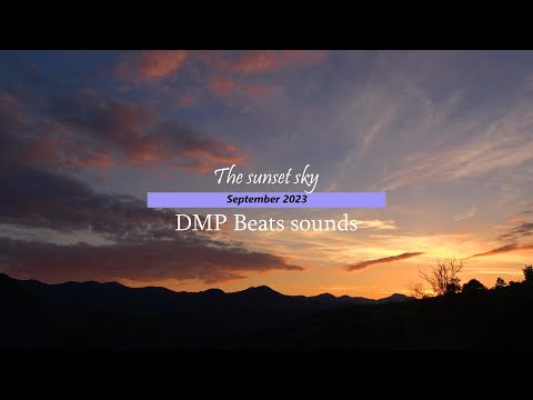 The sunset sky - September 2023 /video 4K UHD